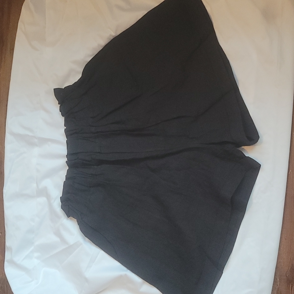 Linen paper bag shorts